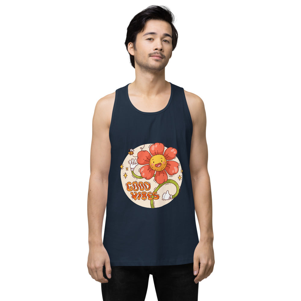 Good vides | Men's Premium Tank Top | Cotton Heritage MC1790