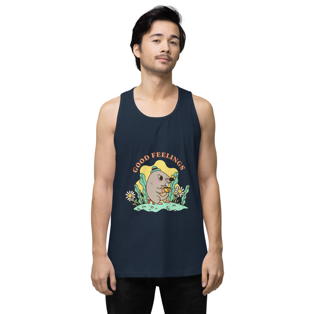 Good feelings | Men's Premium Tank Top | Cotton Heritage MC1790