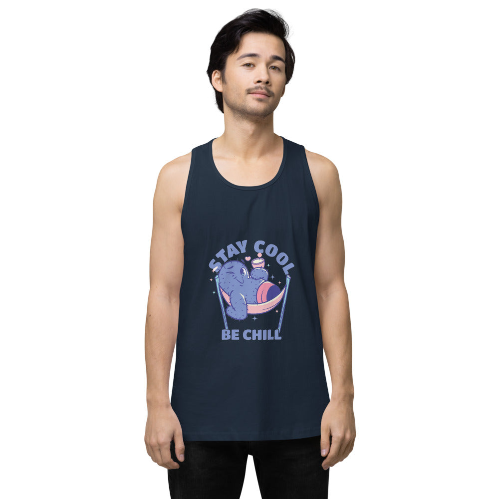 Stay cool be chill | Men's Premium Tank Top | Cotton Heritage MC1790