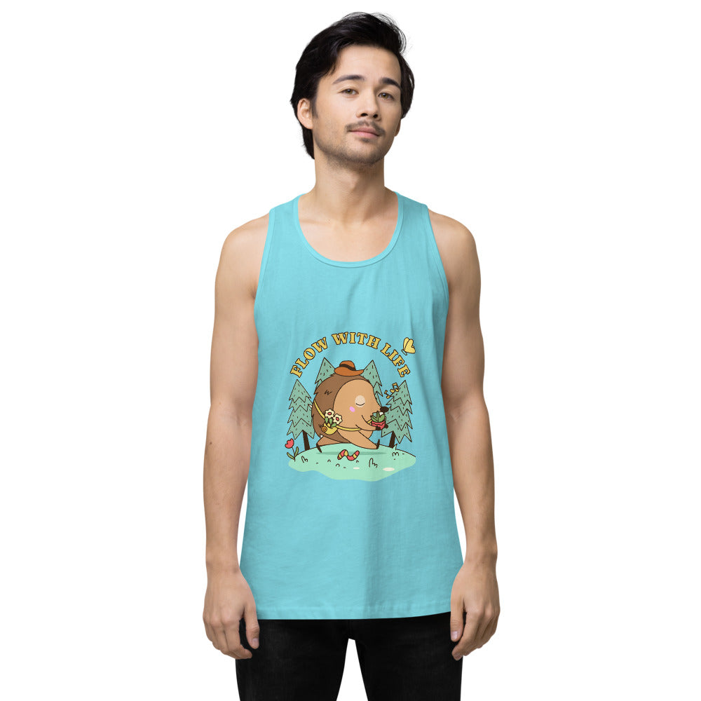 Flow with life | Men's Premium Tank Top | Cotton Heritage MC1790