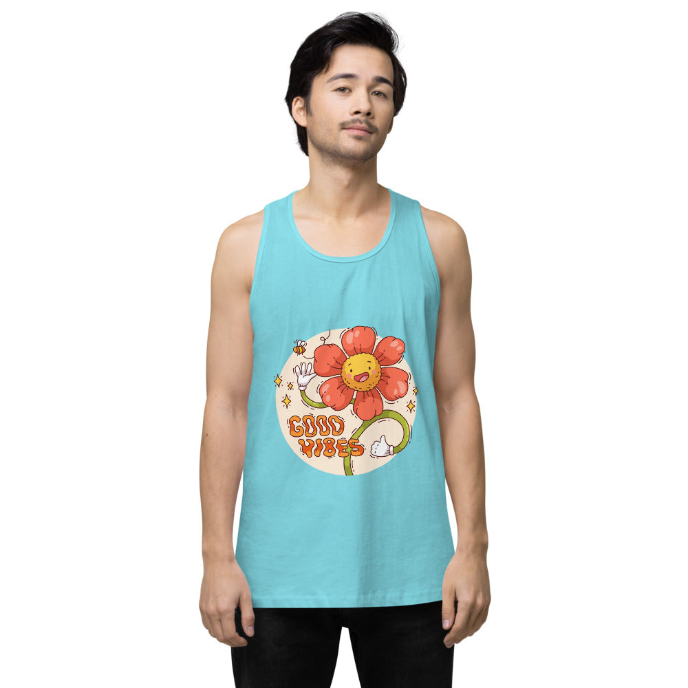 Good vides | Men's Premium Tank Top | Cotton Heritage MC1790