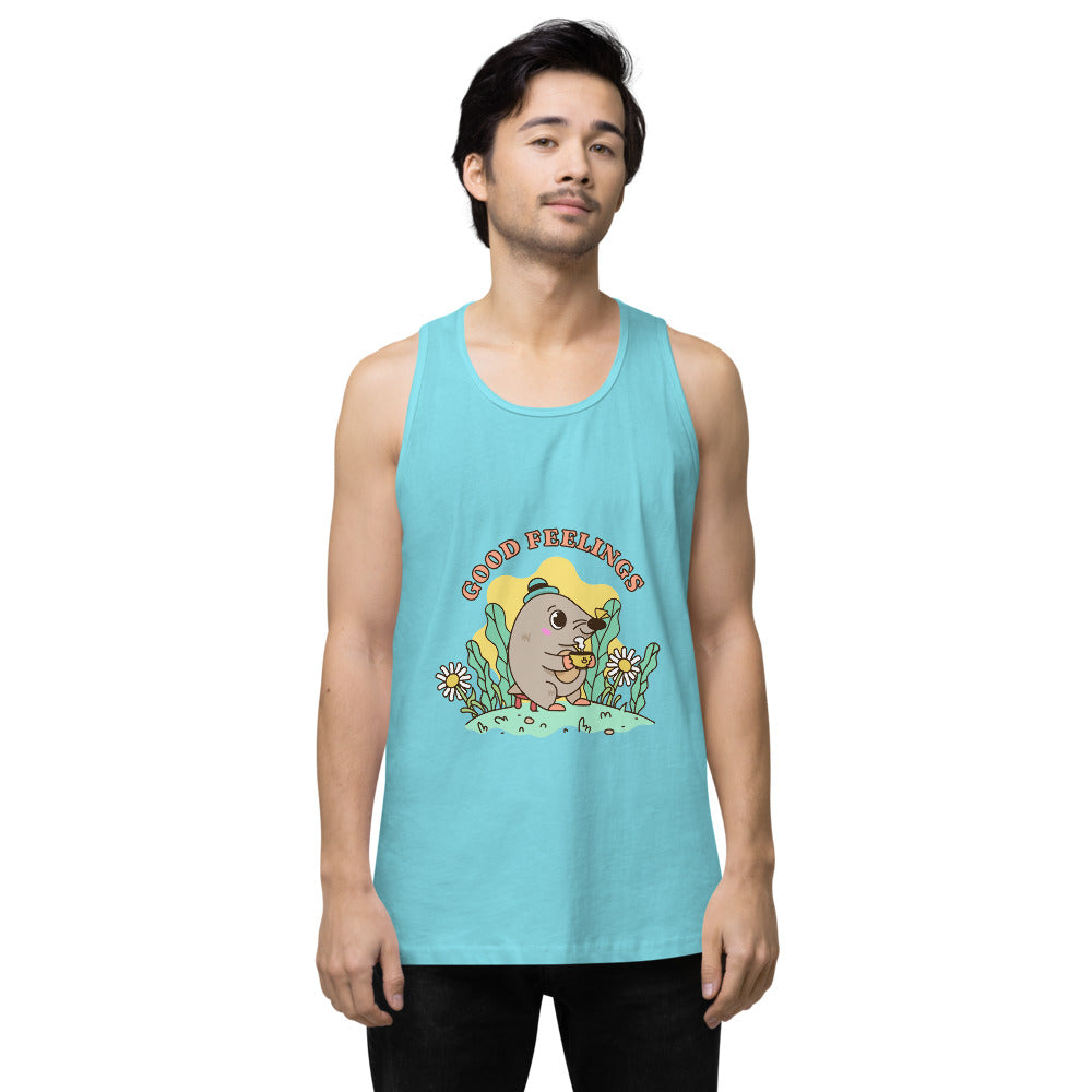 Good feelings | Men's Premium Tank Top | Cotton Heritage MC1790