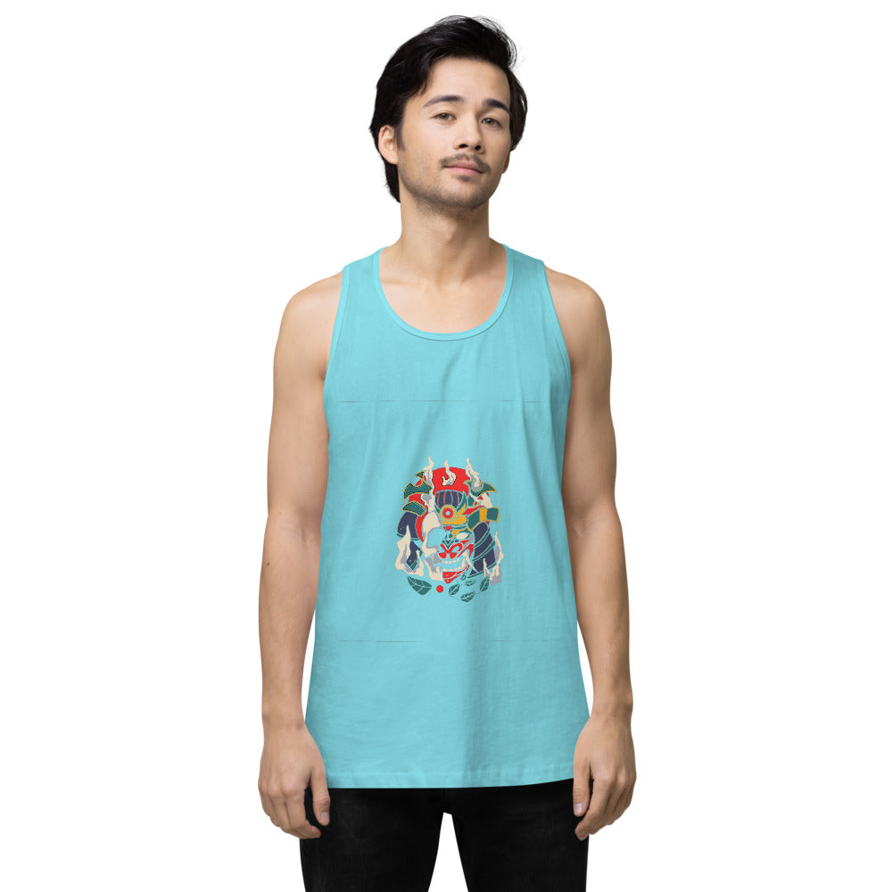 Samurai skull | Men's Premium Tank Top | Cotton Heritage MC1790