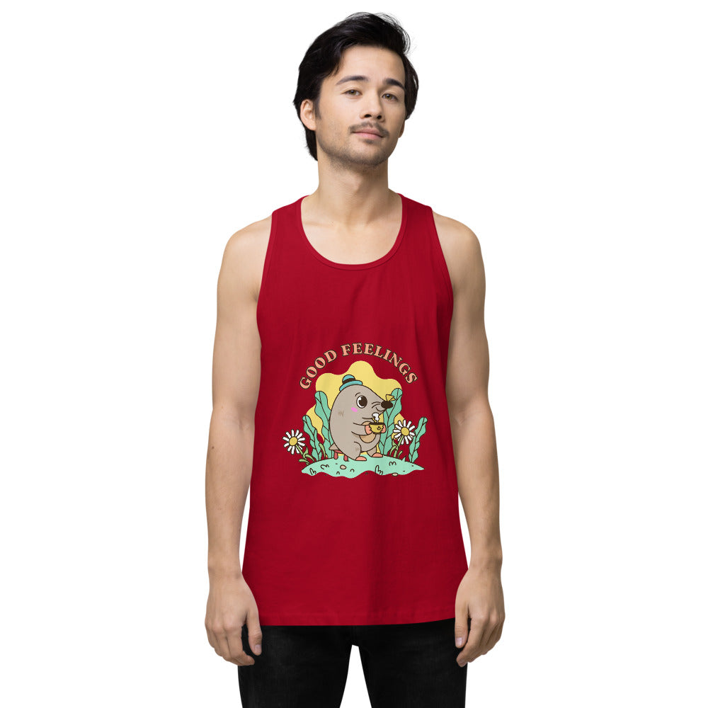Good feelings | Men's Premium Tank Top | Cotton Heritage MC1790