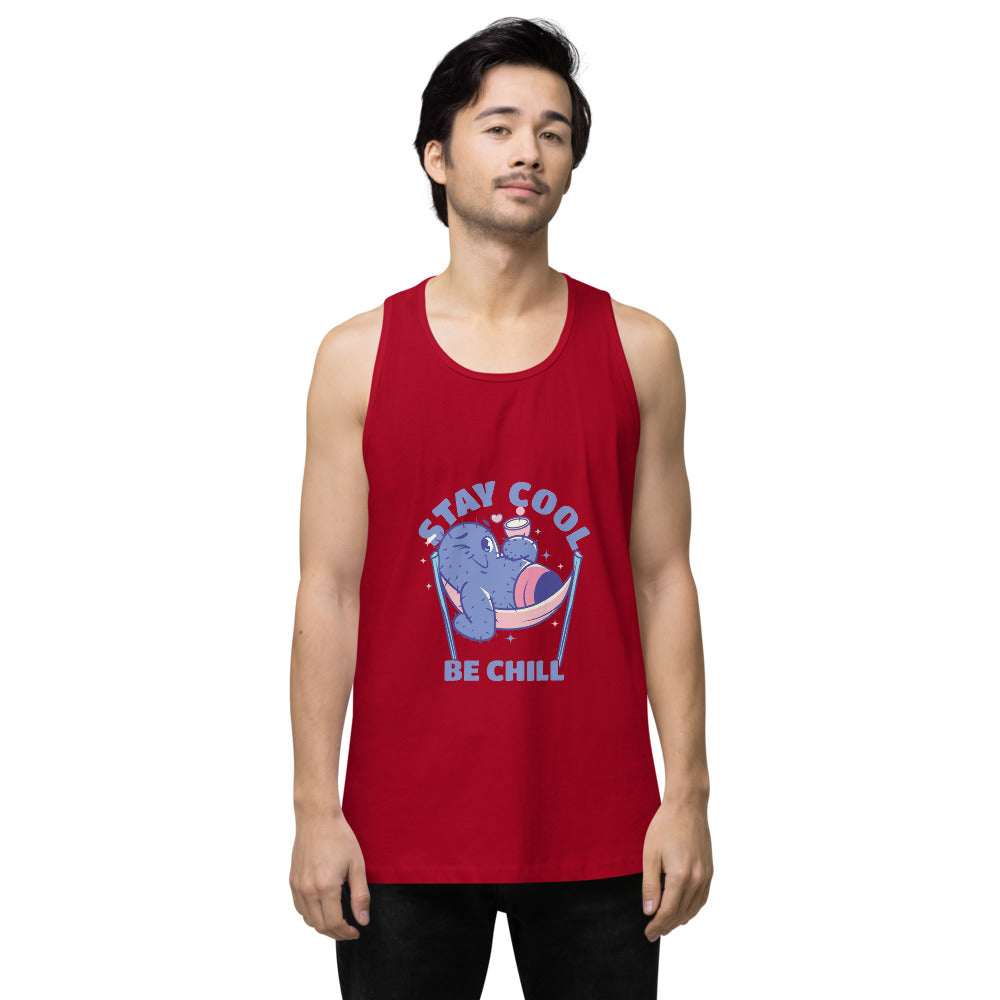 Stay cool be chill | Men's Premium Tank Top | Cotton Heritage MC1790