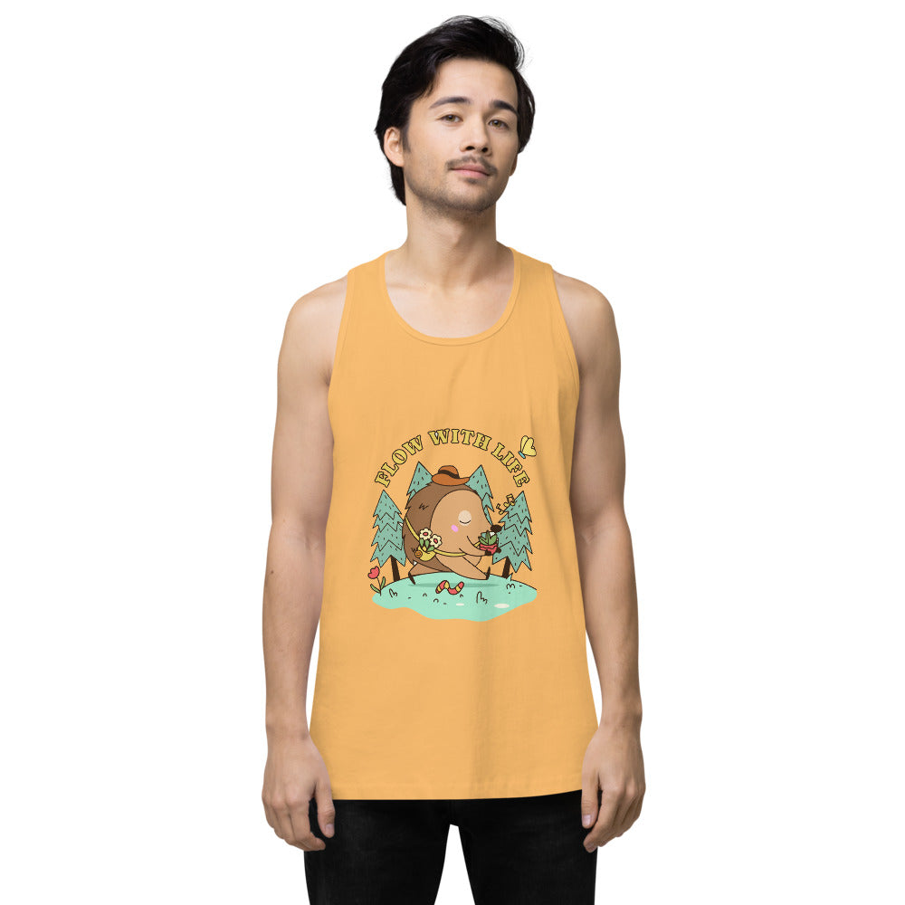 Flow with life | Men's Premium Tank Top | Cotton Heritage MC1790