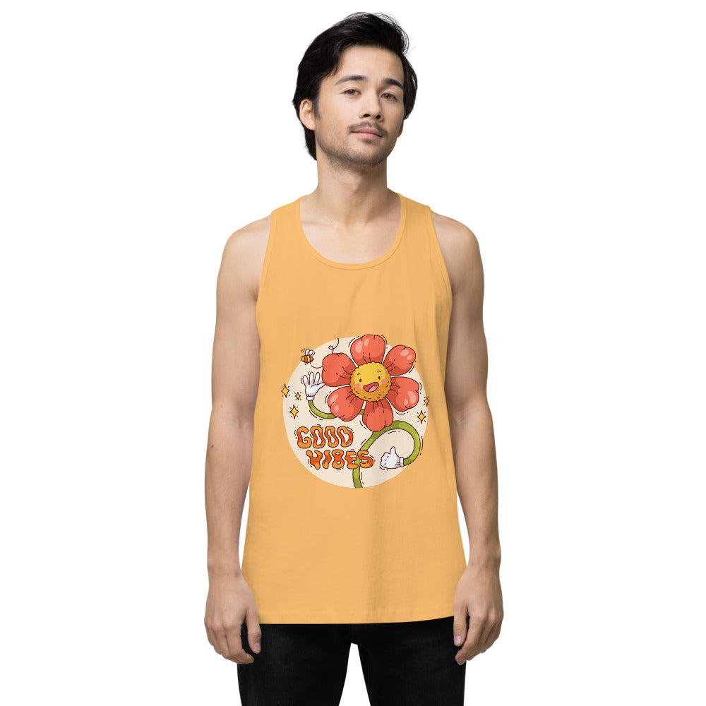 Good vides | Men's Premium Tank Top | Cotton Heritage MC1790
