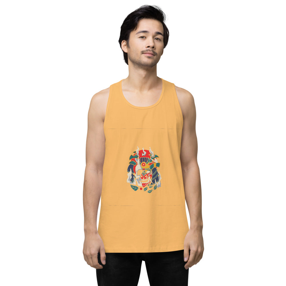 Samurai skull | Men's Premium Tank Top | Cotton Heritage MC1790
