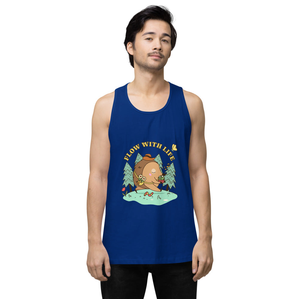 Flow with life | Men's Premium Tank Top | Cotton Heritage MC1790