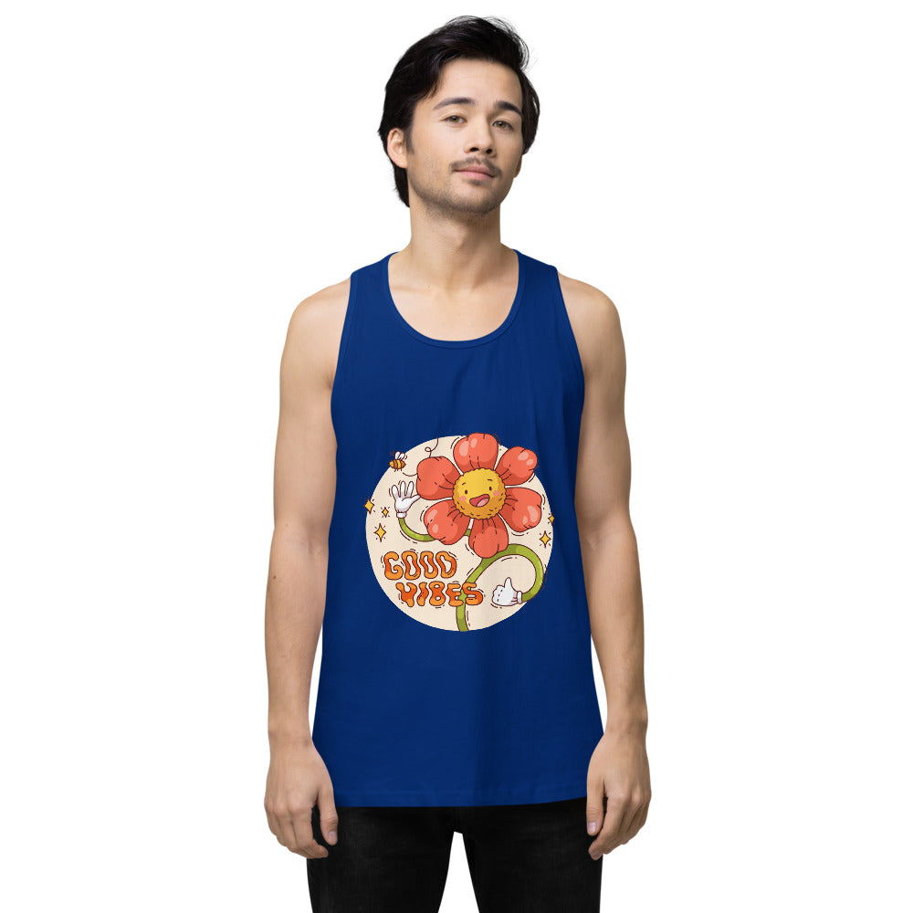 Good vides | Men's Premium Tank Top | Cotton Heritage MC1790