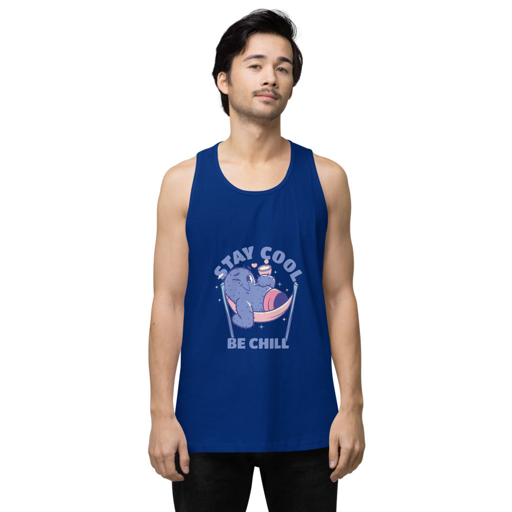 Stay cool be chill | Men's Premium Tank Top | Cotton Heritage MC1790