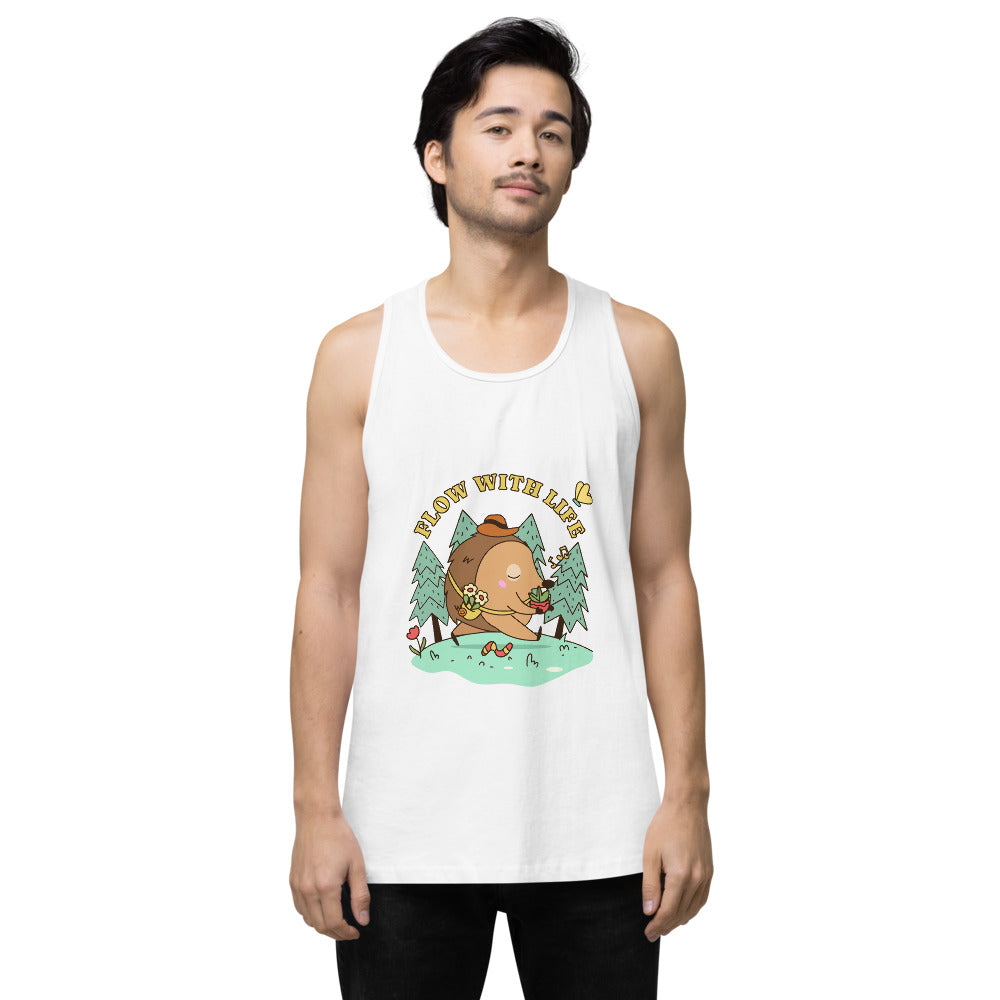Flow with life | Men's Premium Tank Top | Cotton Heritage MC1790