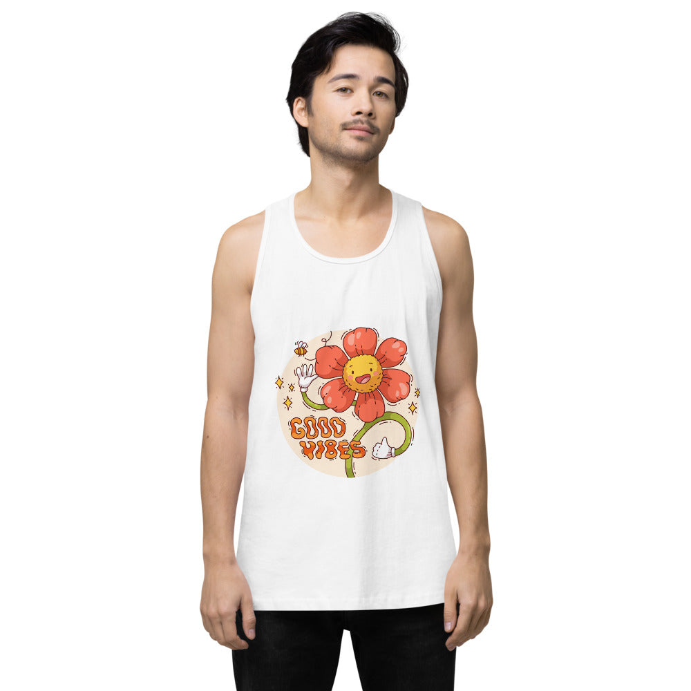 Good vides | Men's Premium Tank Top | Cotton Heritage MC1790