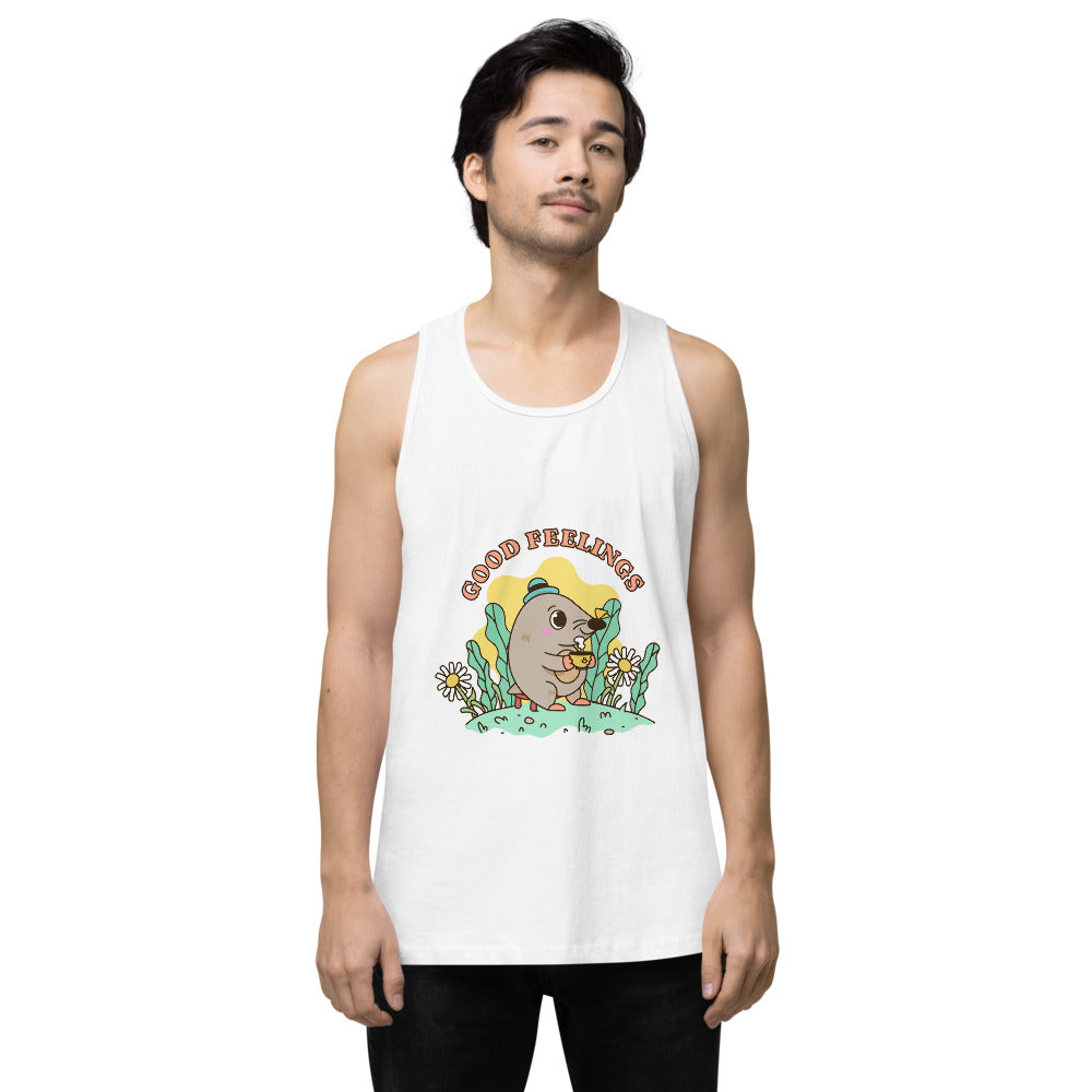 Good feelings | Men's Premium Tank Top | Cotton Heritage MC1790
