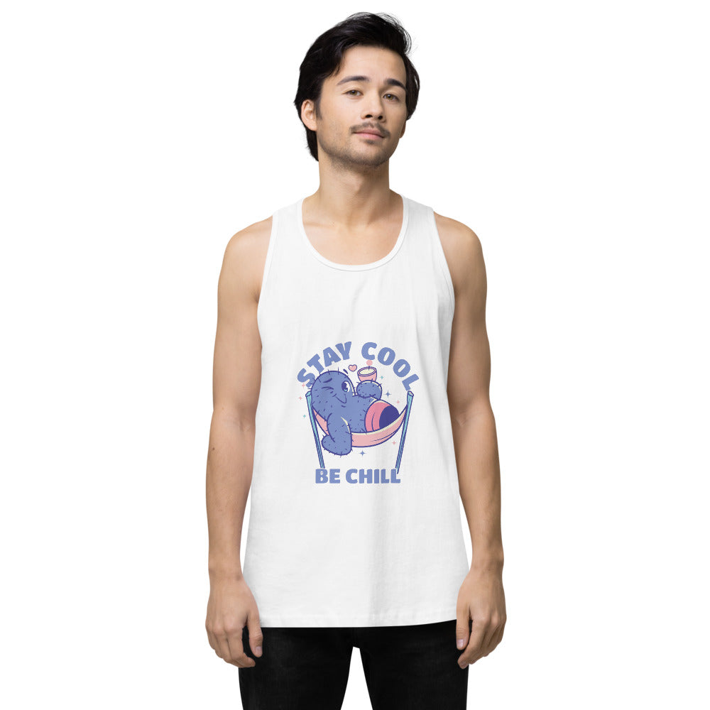 Stay cool be chill | Men's Premium Tank Top | Cotton Heritage MC1790