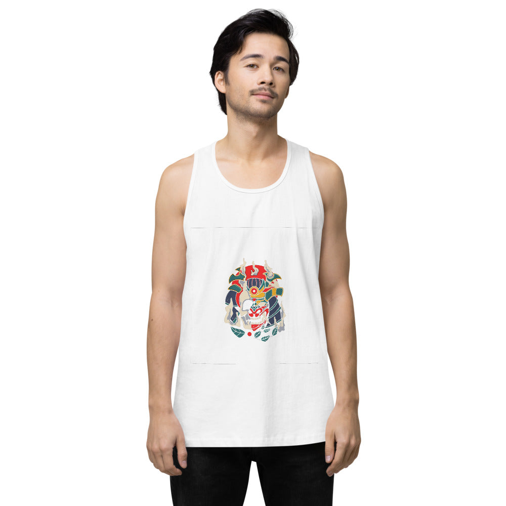 Samurai skull | Men's Premium Tank Top | Cotton Heritage MC1790