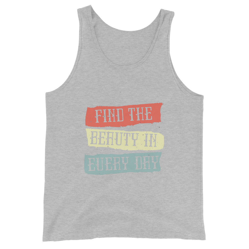 Find the beauty in every day | Men’s Staple Tank Top | Bella + Canvas 3480