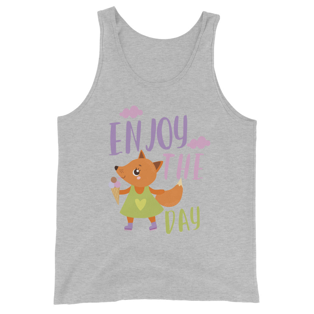 Orange fox - Ẹnoy the day | Men’s Staple Tank Top | Bella + Canvas 3480