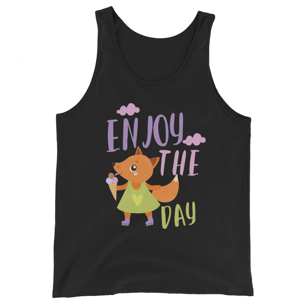 Orange fox - Ẹnoy the day | Men’s Staple Tank Top | Bella + Canvas 3480