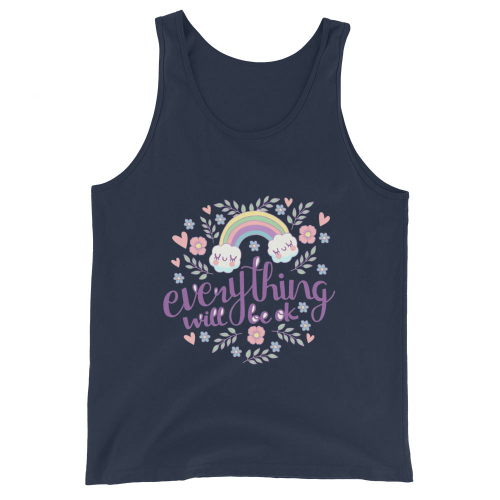 Rainbow - Everything will be ok | Men’s Staple Tank Top | Bella + Canvas 3480
