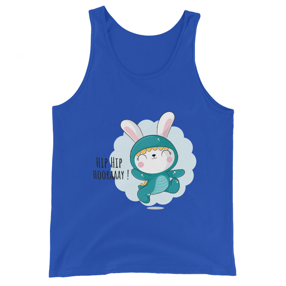 Green rabbit - HIP HIP HOORAAAY | Men’s Staple Tank Top | Bella + Canvas 3480