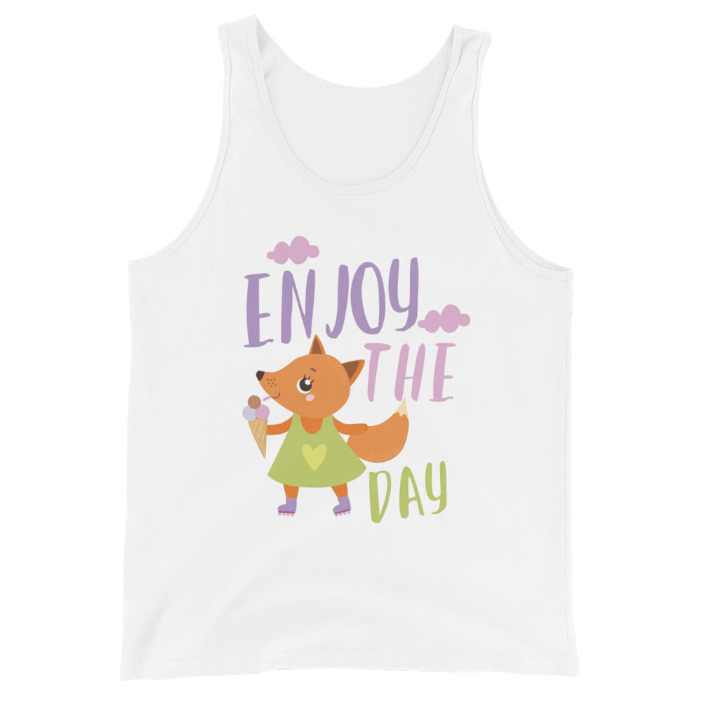 Orange fox - Ẹnoy the day | Men’s Staple Tank Top | Bella + Canvas 3480