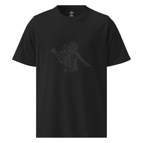 Black & white space travel man | Men's Under Armour Athletic T-Shirt | 1383264