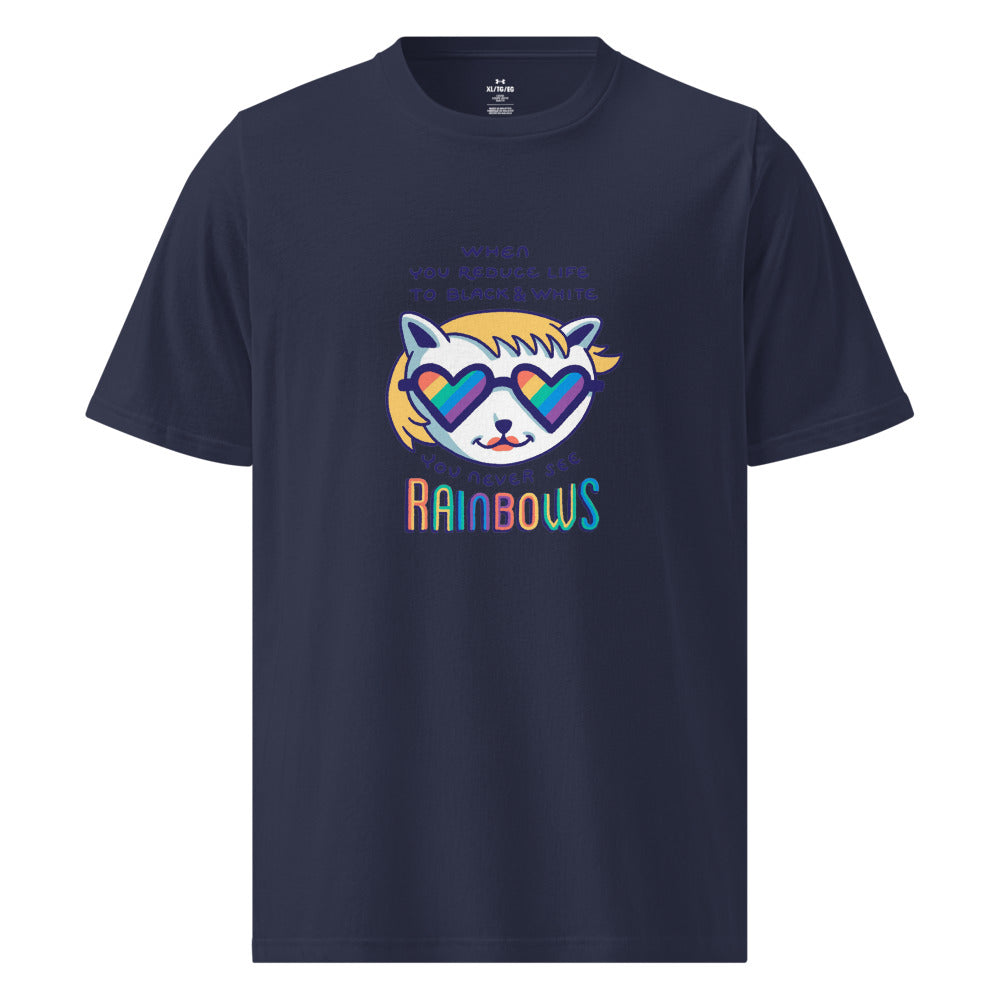 When you reduce life to block & white - you never see rainbows | Men's Under Armour Athletic T-Shirt | 1383264