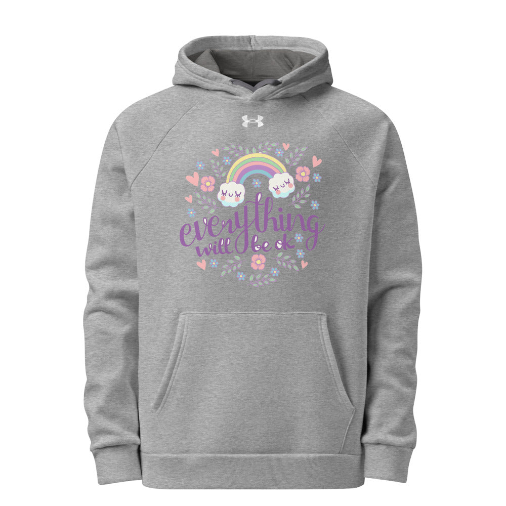 Rainbow - Everything will be ok | Men’s Under Armour Rival Fleece Hoodie | 1379757