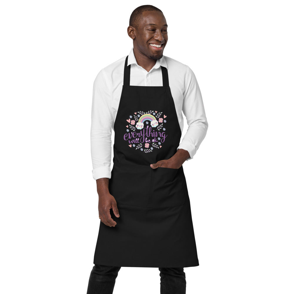 Rainbow - Everything will be ok | Organic Cotton Apron | SOL'S 03569