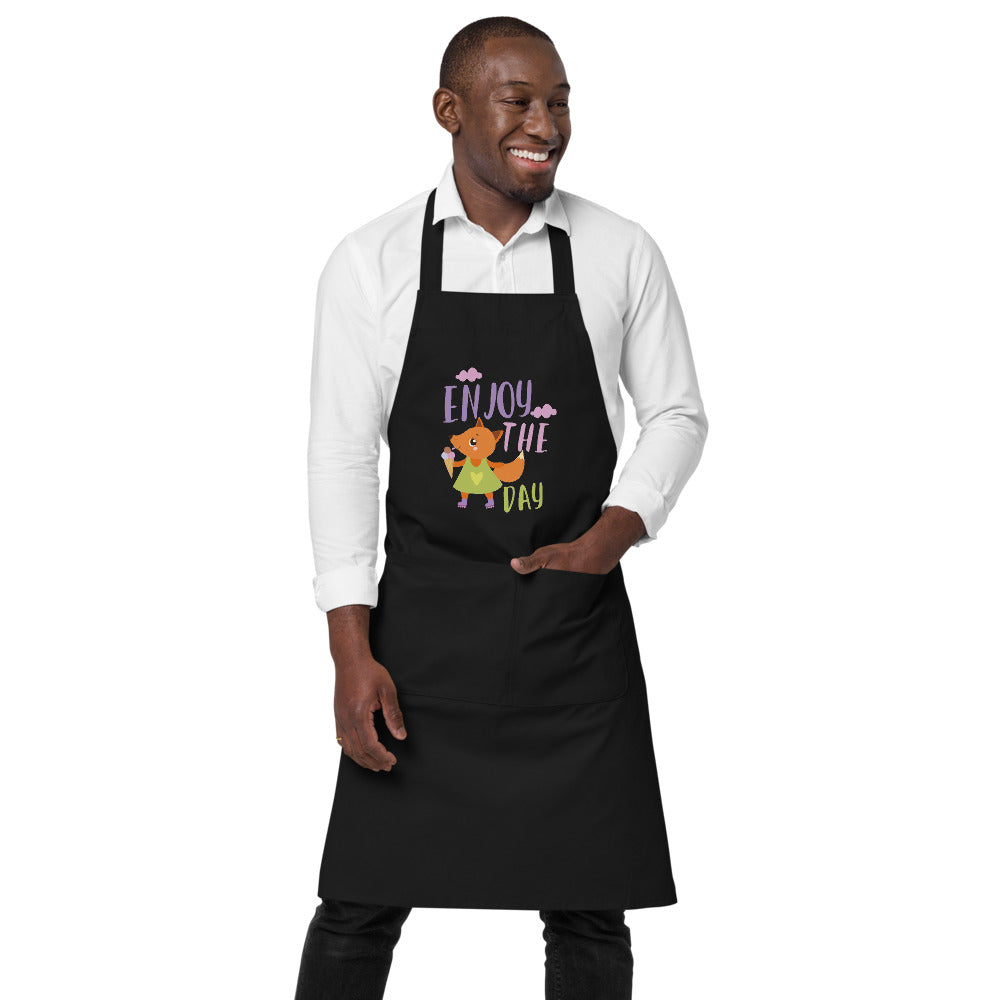 Orange fox - Ẹnoy the day | Organic Cotton Apron | SOL'S 03569