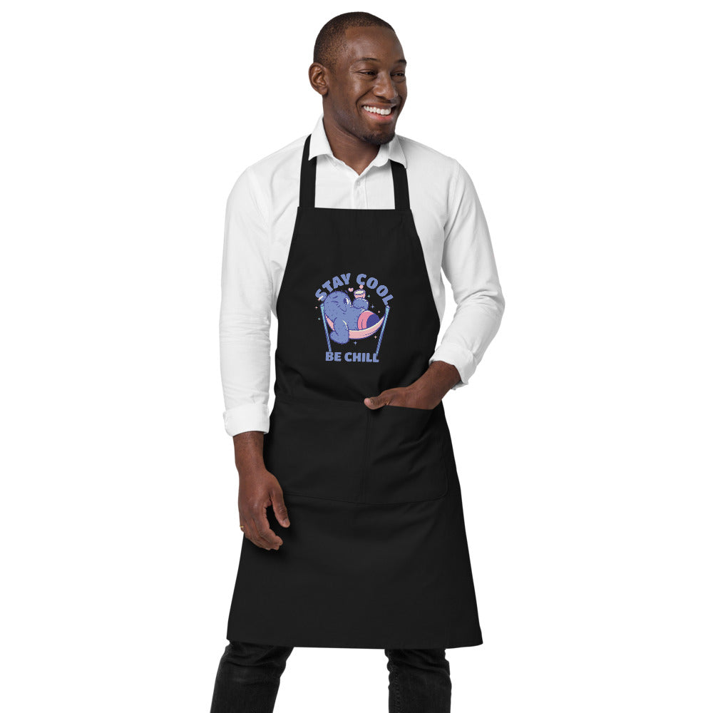 Stay cool be chill | Organic Cotton Apron | SOL'S 03569