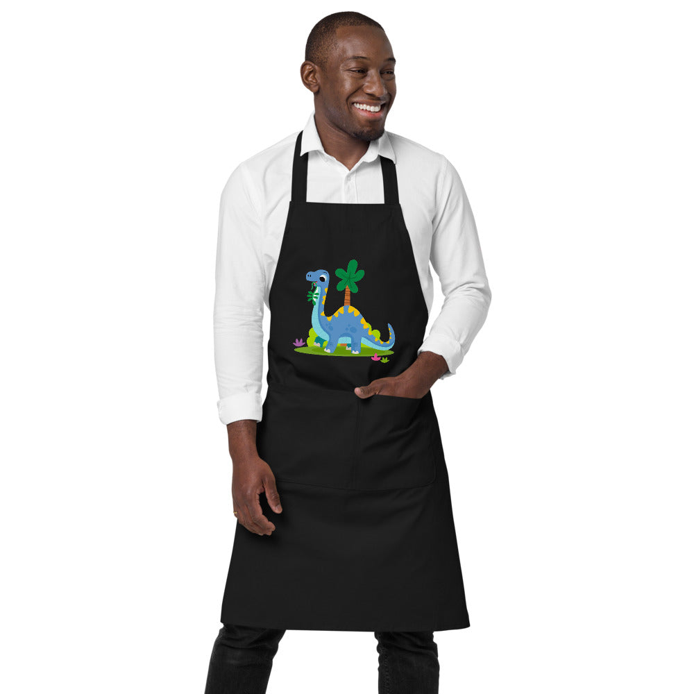 Blue dinosaur | Organic Cotton Apron | SOL'S 03569