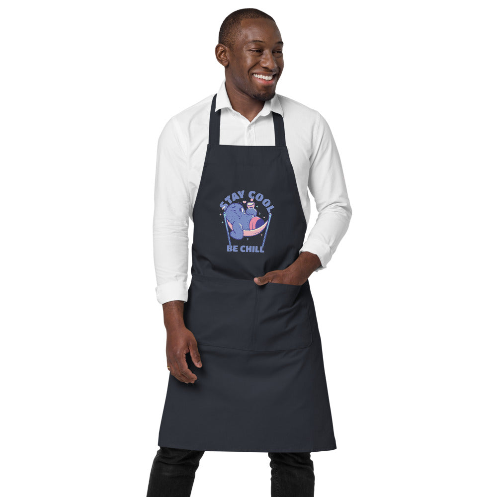 Stay cool be chill | Organic Cotton Apron | SOL'S 03569