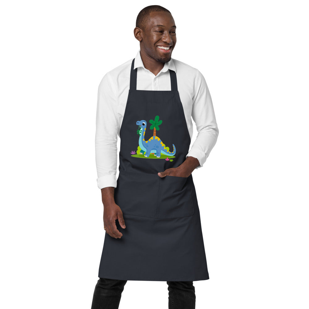 Blue dinosaur | Organic Cotton Apron | SOL'S 03569