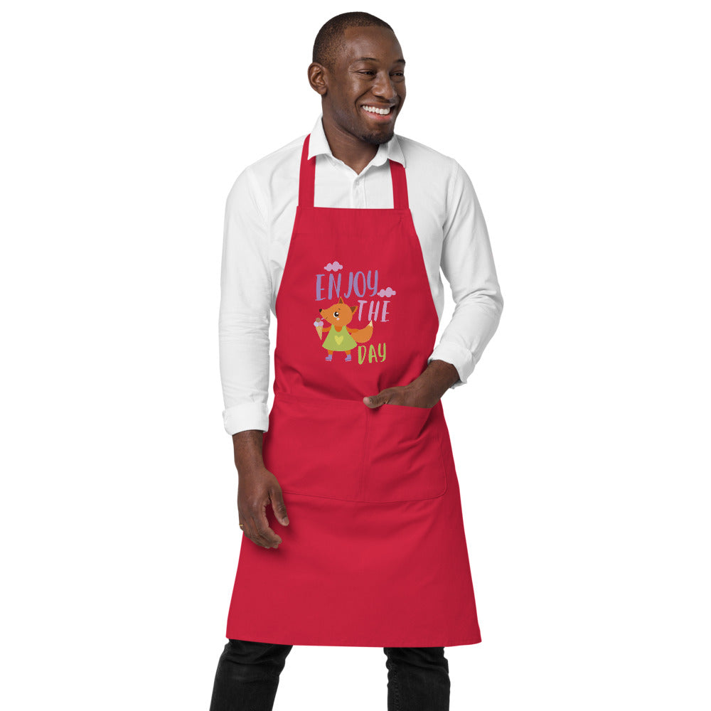 Orange fox - Ẹnoy the day | Organic Cotton Apron | SOL'S 03569