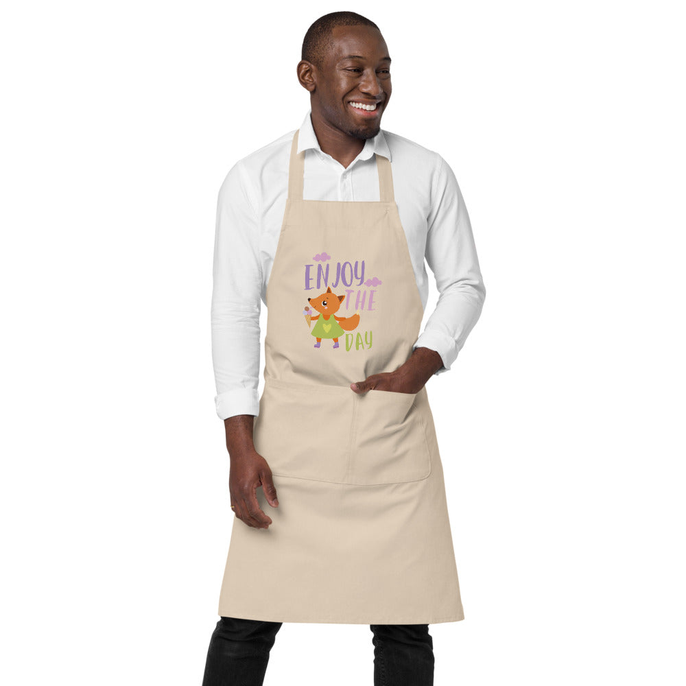 Orange fox - Ẹnoy the day | Organic Cotton Apron | SOL'S 03569