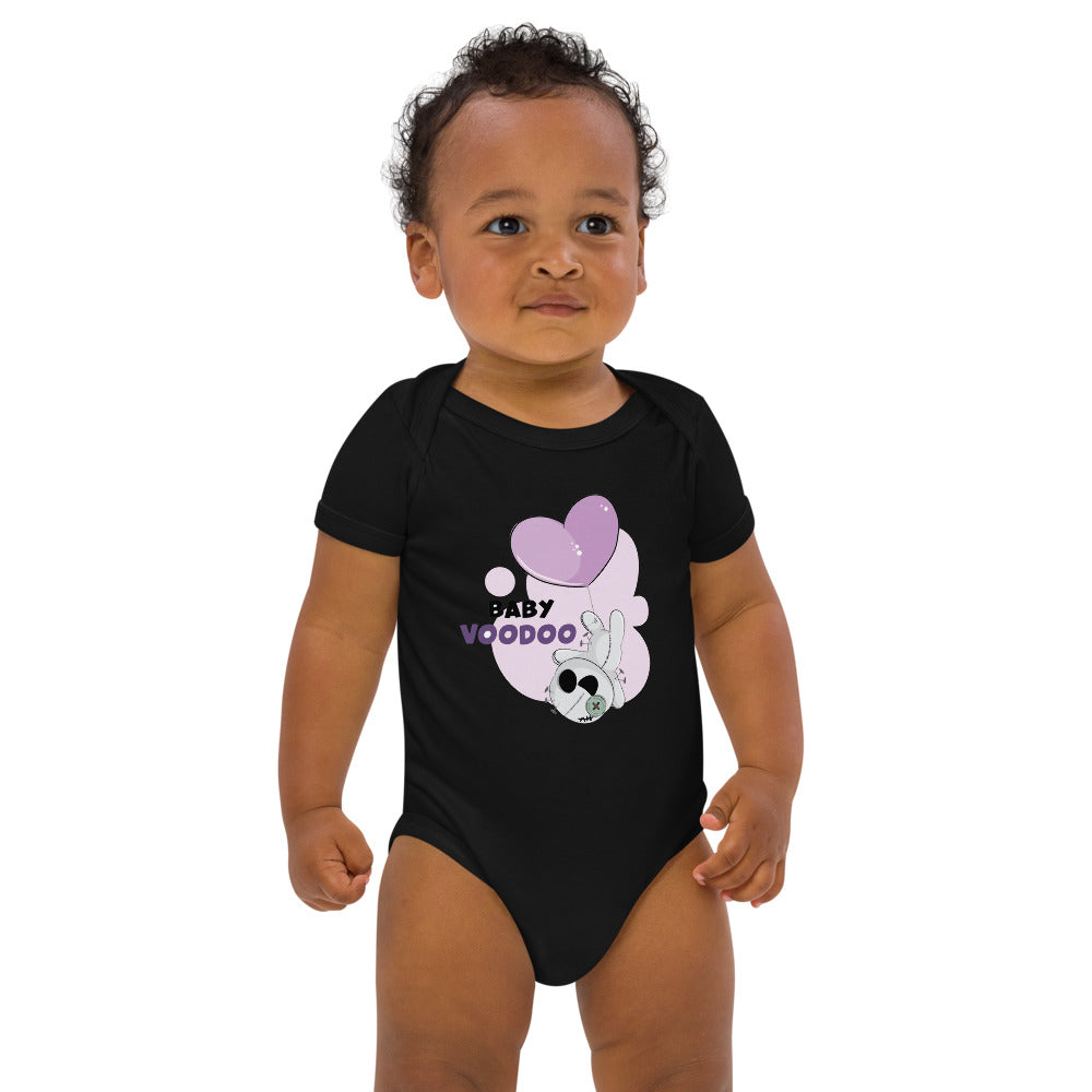 Ted heart - Baby voodoo | Organic Cotton Baby Bodysuit | Babybugz BZ10