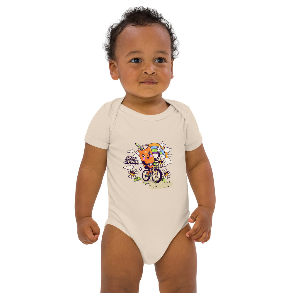 Stay fresh | Organic Cotton Baby Bodysuit | Babybugz BZ10