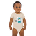 Green rabbit - HIP HIP HOORAAAY | Organic Cotton Baby Bodysuit | Babybugz BZ10