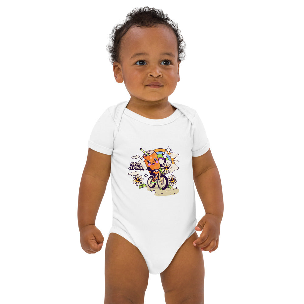 Stay fresh | Organic Cotton Baby Bodysuit | Babybugz BZ10
