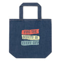 Find the beauty in every day | Organic Denim Tote Bag | Mantis M196