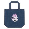 Ted heart - Baby voodoo | Organic Denim Tote Bag | Mantis M196