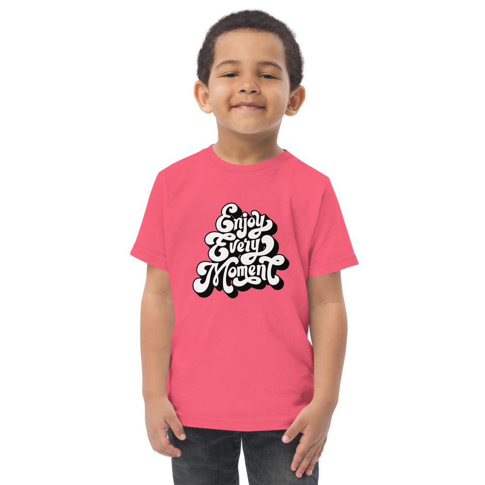 Enjoy every moments white | Toddler Jersey T-Shirt | Rabbit Skins 3321