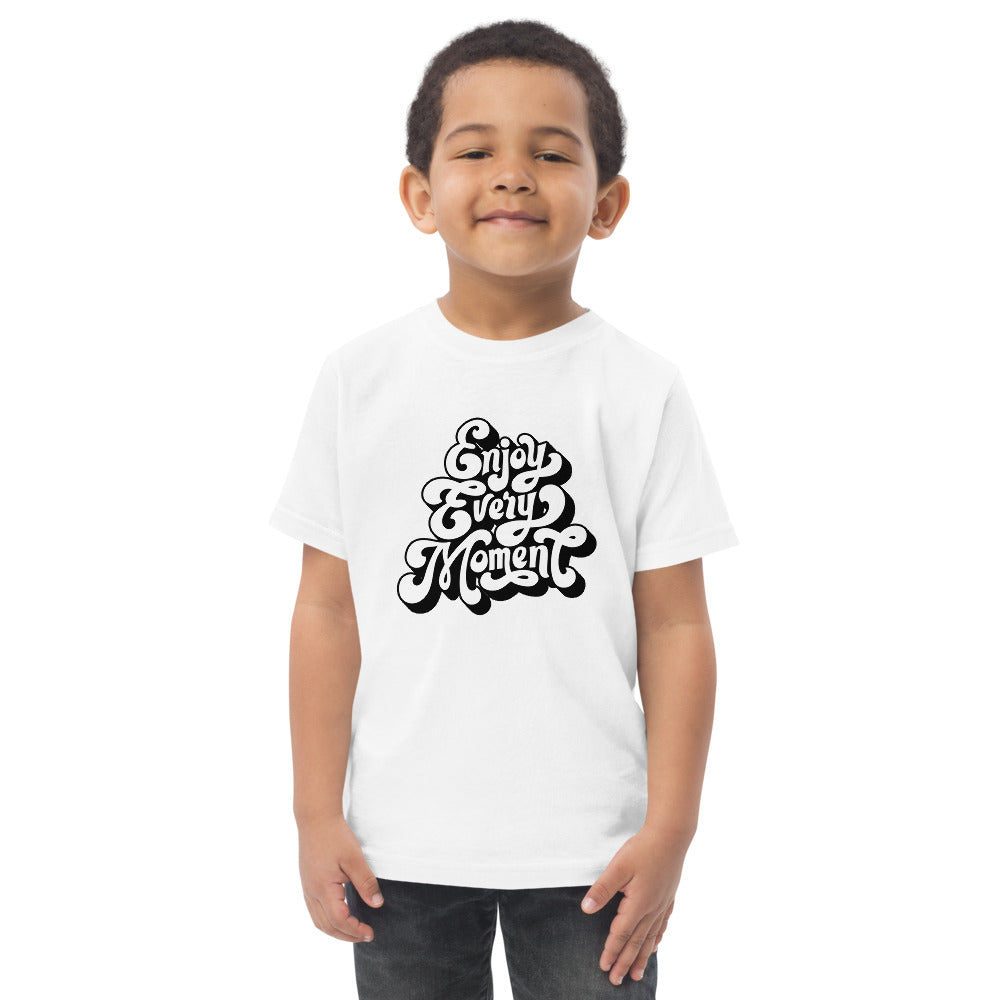 Enjoy every moments white | Toddler Jersey T-Shirt | Rabbit Skins 3321