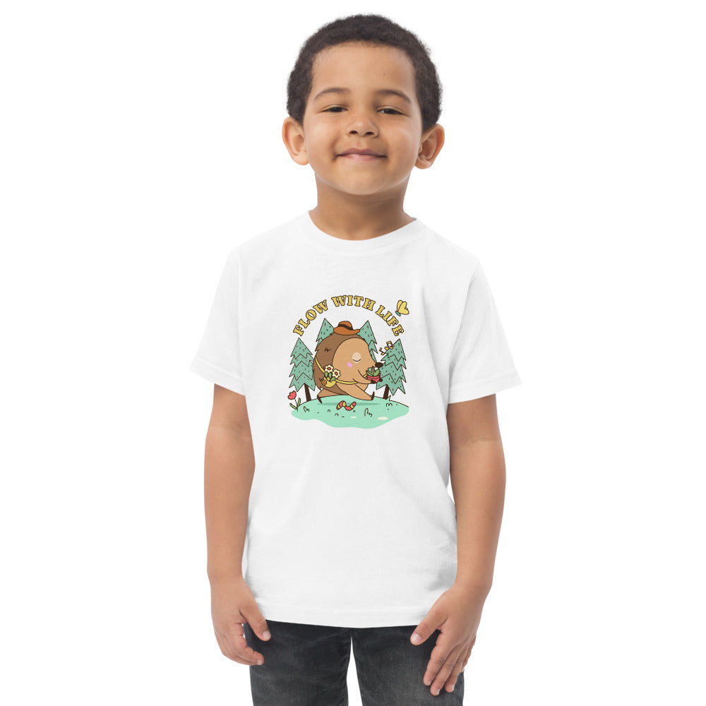 Flow with life | Toddler Jersey T-Shirt | Rabbit Skins 3321