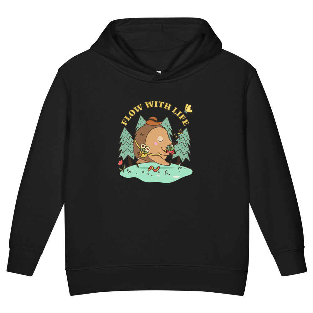 Flow with life | Toddler Pullover Fleece Hoodie | Rabbit Skins 3326