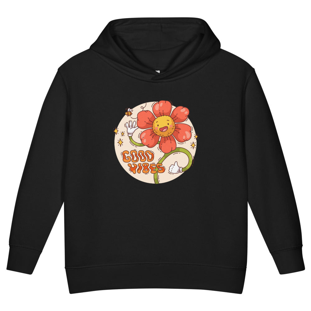 Good vides | Toddler Pullover Fleece Hoodie | Rabbit Skins 3326