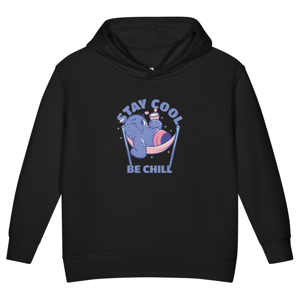 Stay cool be chill | Toddler Pullover Fleece Hoodie | Rabbit Skins 3326