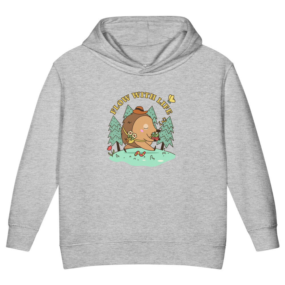 Flow with life | Toddler Pullover Fleece Hoodie | Rabbit Skins 3326